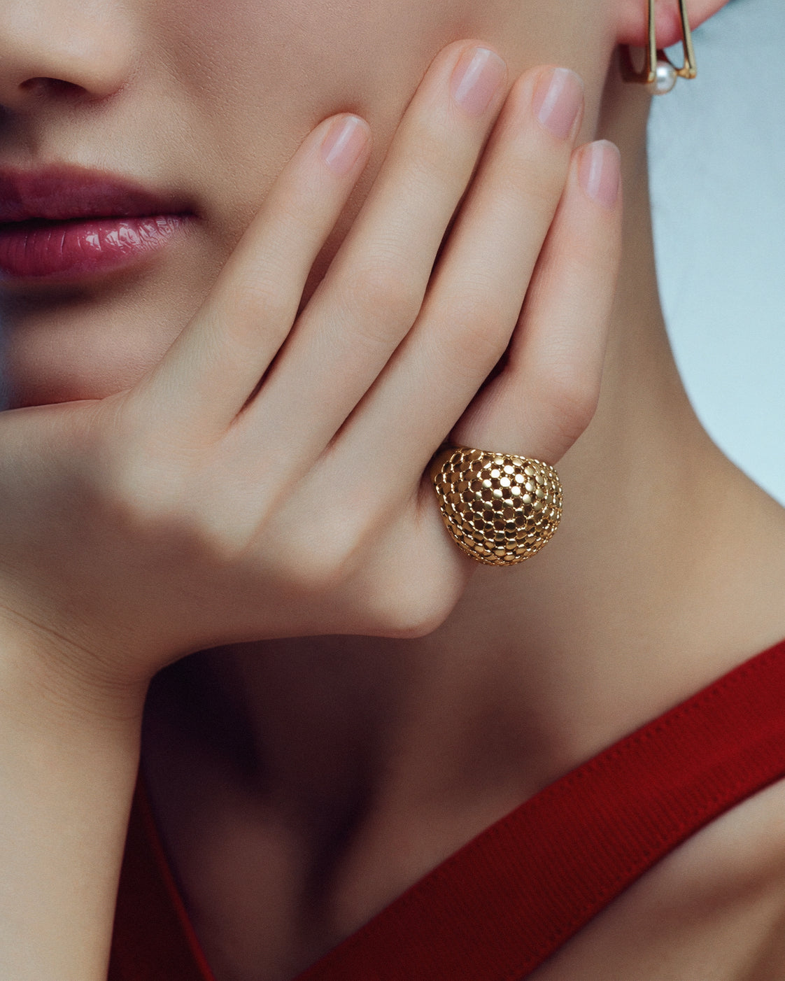 Openwork Dome Ring