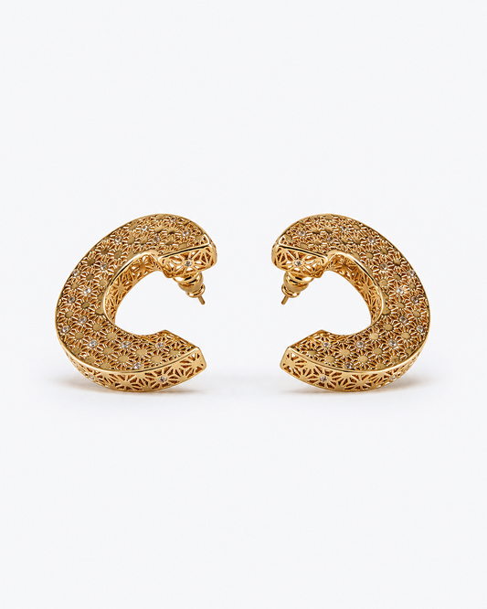 Mesh Hoop with Zircon