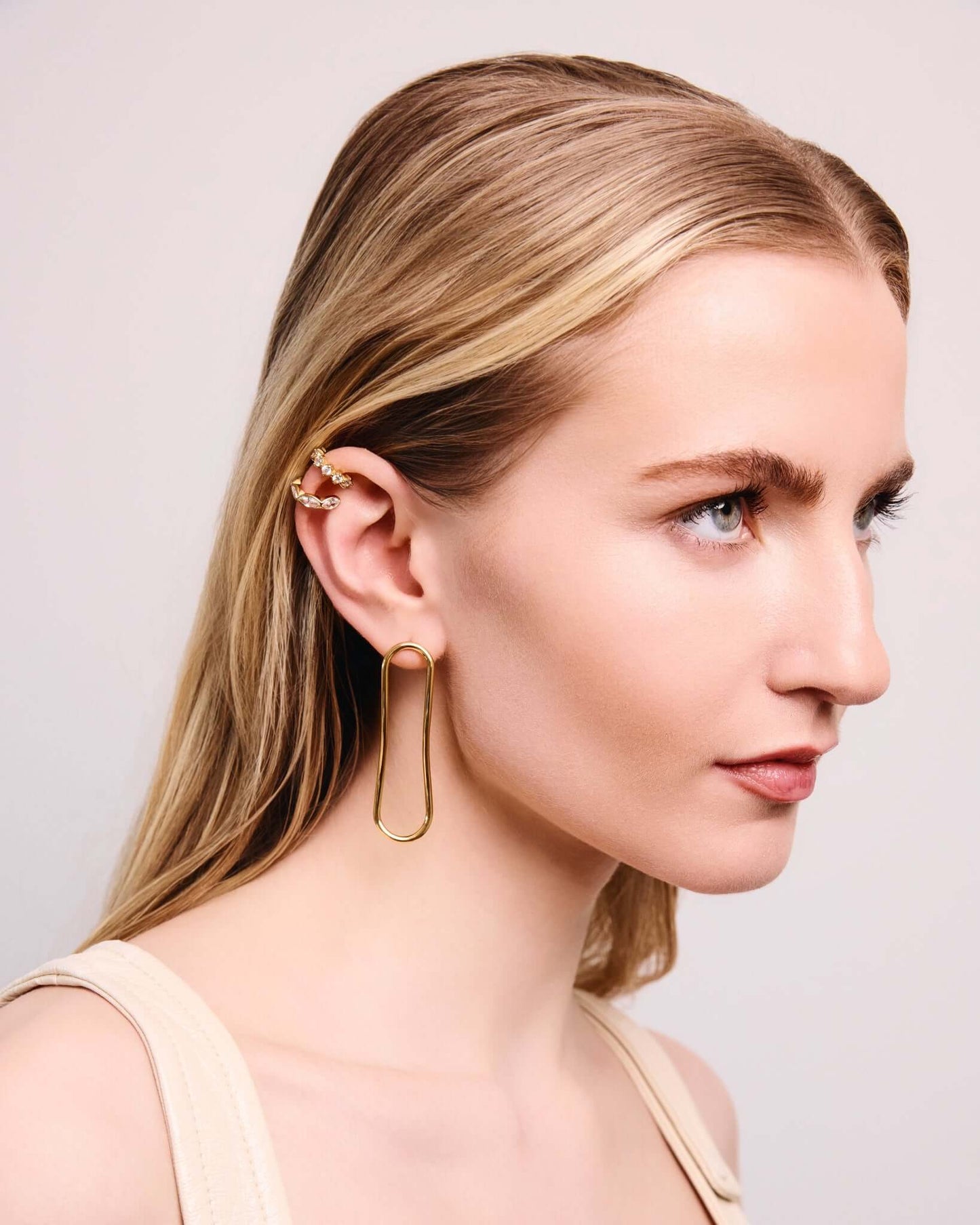 Crystal Dome Ear Cuff